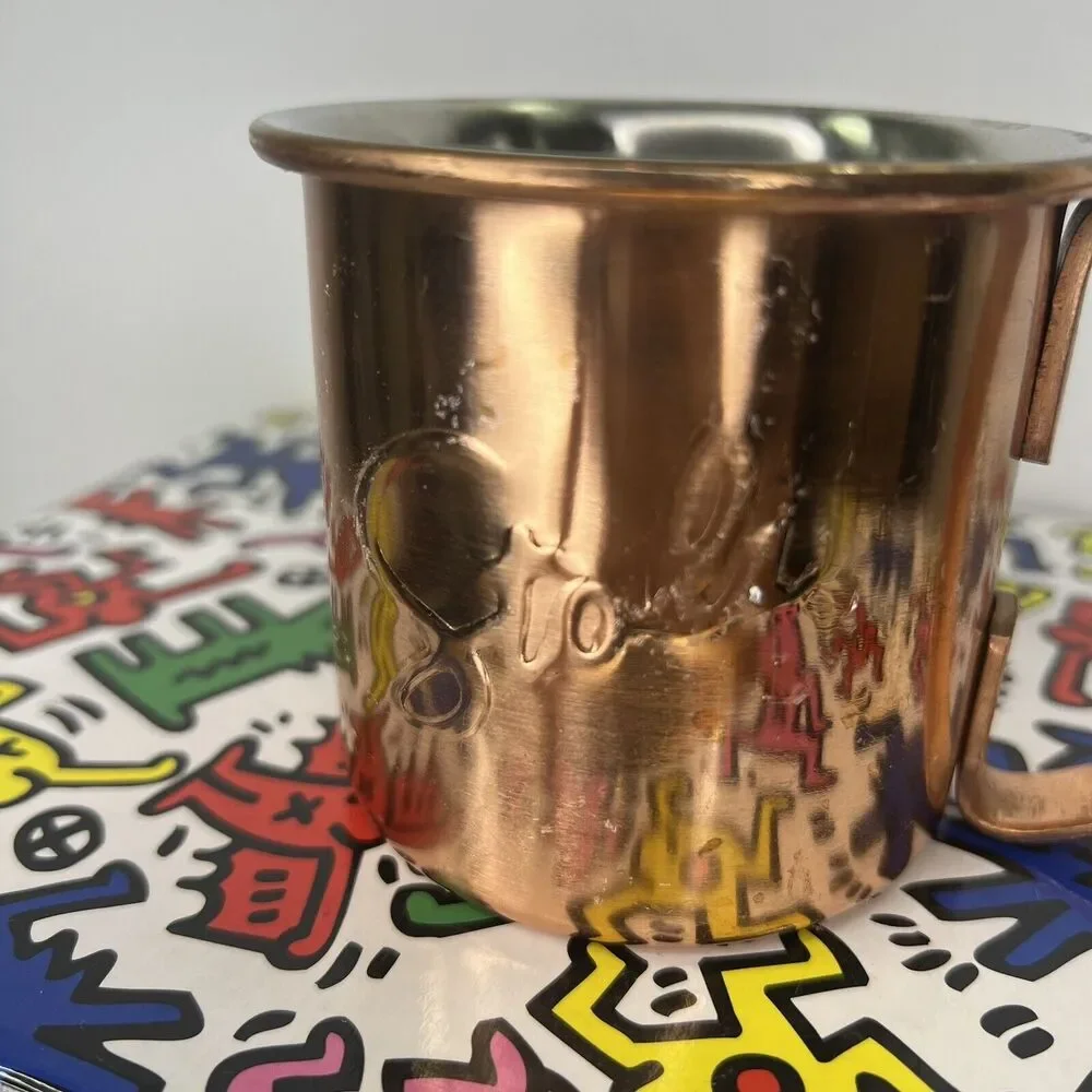 Stoli Stolichnaya Vodka Moscow Mule‎ Cup Copper Brown Logo